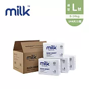 Milk 鎖水芯牛奶尿布 箱購優惠組 -  褲型(L號-144片/箱)