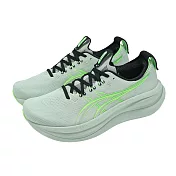 Asics 慢跑鞋 GEL-Nimbus 28 男鞋 灰 綠 緩震 運動鞋 亞瑟士 1011C127400