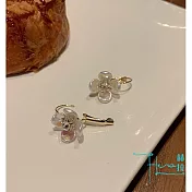 【Hera 赫拉】花開半夏簡約新潮氣質花朵耳環耳針 圖片色