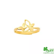 幸運草金飾 怡然天光黃金戒指