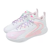 Nike 籃球鞋 Zoom Hyperset 2 SE 男鞋 女鞋 白 粉紅 氣墊 緩衝 支撐 運動鞋 HF3241-100
