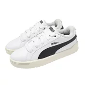 Puma 休閒鞋 Park Lifestyle Easy 男鞋 女鞋 白 黑 皮革 厚鞋舌 板鞋 400496-09