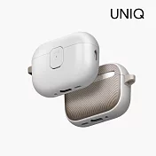 UNIQ 新加坡 Clyde 卡扣式雙料保護套 (附登山扣) AirPods Pro 第3代 灰+卡其