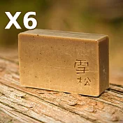 文山手作皂-恬靜雪松六入組_清淨思緒 洗去一身的繁忙疲憊_NG品_即期品_福利品_效期一年以上