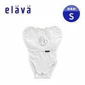 Elava 韓國 嬰兒包屁式安撫包巾(附舒眠墊) - 棉柔款 - 珍珠白 S