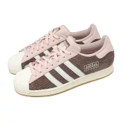 adidas 休閒鞋 Superstar W 女鞋 棕 粉紅 復古 膠底 貝殼鞋 愛迪達 IG2153