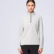 【荒野wildland】女彈性雙面刷毛PILE機能保暖衣160冰山灰 XL 160冰山灰