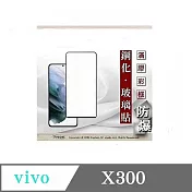 vivo X300  解鎖版  - 2.5D滿版滿膠 彩框鋼化玻璃保護貼 9H 螢幕保護貼 黑邊