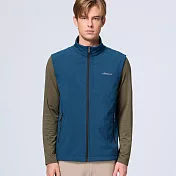 【荒野wildland】男彈性超輕三層山旅機能背心134孔雀藍 M 134孔雀藍