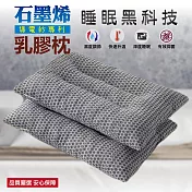 【AGAPE雅家倍】石墨烯導電紗乳膠枕2入
