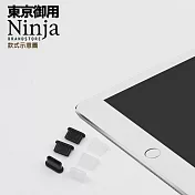 【東京御用Ninja】Apple iPad Pro 13 (2025年版)專用USB Type-C傳輸底塞(3入裝) (黑色)