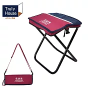 【Truly House】輕量化露營炫彩收納包變形椅 戰術椅 摺疊椅 露營椅 六色任選 紅色