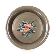 【C’est Chic】蘭馨榆木手繪圓茶盤-幅23cm-5色可選 風化灰