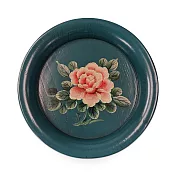 【C’est Chic】蘭馨榆木手繪圓茶盤-幅23cm-5色可選 風化藍