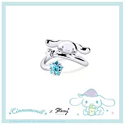 STORY故事銀飾-Cinnamoroll雲朵系列-大耳狗喜拿晶鑽純銀戒指 國際圍#9