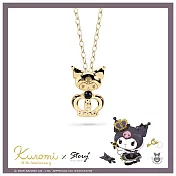 STORY故事銀飾-Kuromi20週年王國系列-皇冠酷洛米晶鑽純銀項鍊