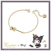 STORY故事銀飾-Kuromi20週年王國系列-皇冠酷洛米晶鑽純銀手鍊