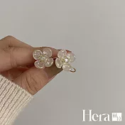 【Hera 赫拉】花開半夏簡約新潮氣質花朵耳環 耳夾款