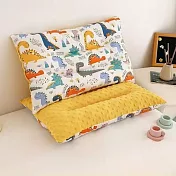 【AGAPE雅家倍】精梳棉豆豆兒童安撫枕-1入組 恐龍森林