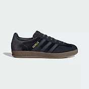 Adidas Gazelle Indoor W [JI2712] 女 運動休閒鞋 德訓鞋 復古鞋 黑絲絨 穿搭 黑灰