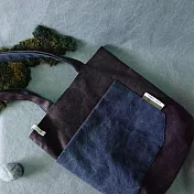 濁河良品 | 大口袋托特(可放13吋筆電) - 鐵鏽紅x深墨藍