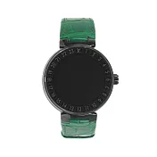 LV Tambour Horizon 鱷魚皮錶帶智能手錶_展示品 (黑色/綠色)