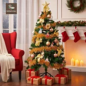 心可樂活-4尺120cm小美好套裝聖誕樹+優雅香檳金木質彩繪系飾品組(不含燈)