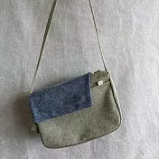 濁河良品 | 撞色郵差小包 - 沼澤綠