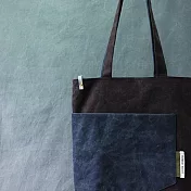 濁河良品 | 大口袋托特(可放15吋筆電) - 鐵鏽紅x深墨藍