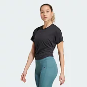 ADIDAS Power Tee 女 短袖上衣-JX1190 L 黑色
