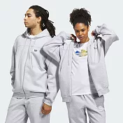 ADIDAS FLEECE JKT 男女 連帽外套-JX5436 M 灰色
