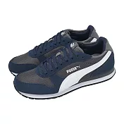 Puma 休閒鞋 ST Miler 男鞋 黑 白 麂皮 復古 拼接 板鞋 401622-04