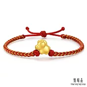 【點睛品】幸運小馬 黃金紅繩手鍊