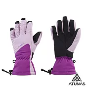 【ATUNAS 歐都納】女款防水保暖手套A1AG2506W- S 粉紫