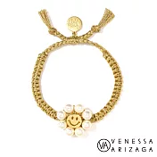 Venessa Arizaga GOLDEN DAISY 珍珠笑臉手鍊 金色手鍊