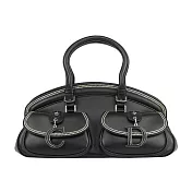 DIOR 小牛皮雙釦偵探包/手提包_展示品 (黑色)