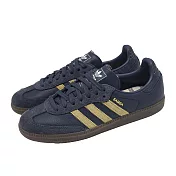adidas 休閒鞋 Samba OG 男鞋 女鞋 深藍 金 德訓鞋 復古 麂皮 愛迪達 JR0894