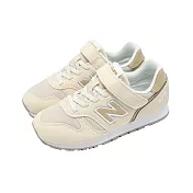 New Balance NB 休閒鞋 373 寬楦 中童 小朋友 米白 麂皮 魔鬼氈 運動鞋 YV373TM2-W