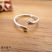 可愛貓爪設計S925純銀戒指
