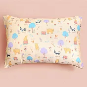 《Embrace英柏絲》 100%天絲x純棉 加大兒童水洗枕38x55cm 3D透氣枕芯 幼稚園午睡枕 告別滿頭汗 布套可拆洗 媽媽社團推薦 單入-熊熊在哪裡-大童枕