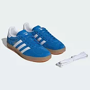 ADIDAS GAZELLE INDOOR 男女休閒鞋-JI2061 UK4 藍色