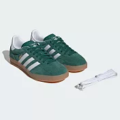 ADIDAS GAZELLE INDOOR 男女休閒鞋-JI2062 UK4 綠色