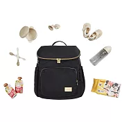 satana - Solider 大容量後背包- 亮黑色