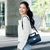 satana -Denim 小圓筒包- 深丹寧藍