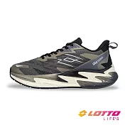 【LOTTO 義大利】男 寬楦 SKY WAVE 多功能運動鞋- 25.5cm 泥灰