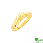 幸運草金飾 天生一對黃金男戒指
