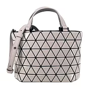 ISSEY MIYAKE 三宅一生 BAOBAO CRYSTAL GLOSS 手提斜背兩用包(多色)- 灰褐色