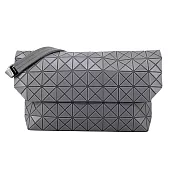 ISSEY MIYAKE 三宅一生 BAOBAO PRISM 啞光翻蓋郵差斜背包(多色)- 灰色