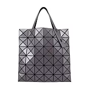 ISSEY MIYAKE 三宅一生 BAOBAO LUCENT系列6X6金屬感啞光托特包(多色選)- 棕銀色