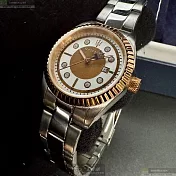 MASERATI瑪莎拉蒂精品錶,編號：R8853100502,32mm玫瑰金精鋼錶殼白色幾何立體圖形錶盤精鋼銀色錶帶